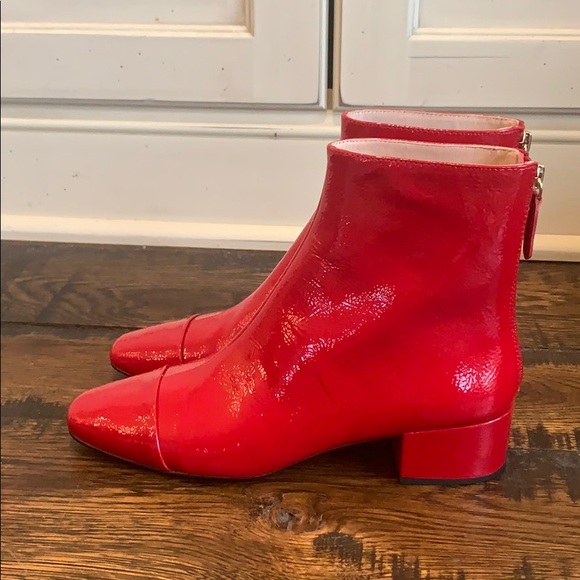 j crew red boots